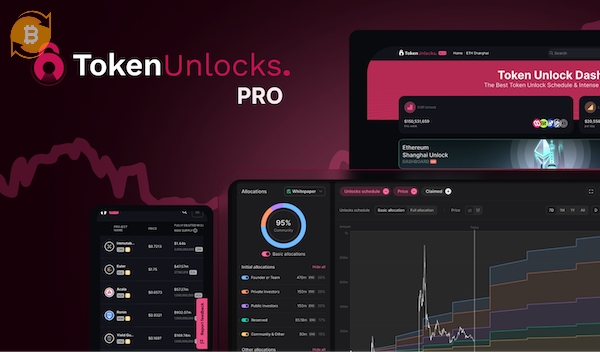 TokenUnlocks là một nền tảng vừa cung cấp lịch Vesting và khối lượng USD của token